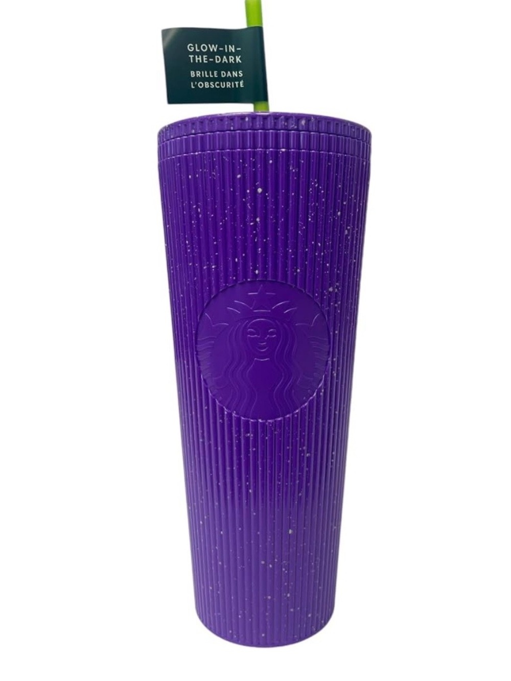 NWT Starbucks Glow-in-the-Dark Purple Ribbed Tumbler